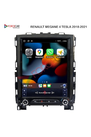 Renault Megane 4 Tesla Ekran Android 4 64 Kablosuz Carplay