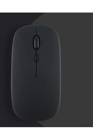 Apple Uyumlu MacBook Şarj Edilebilir Sessiz Mouse Bluetooth + 2.4hz Wifi