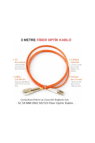 3 Metre Sc-lc Mm Om2 50/125 Dx Patch Kablo Patch Cord Apx-pc20311