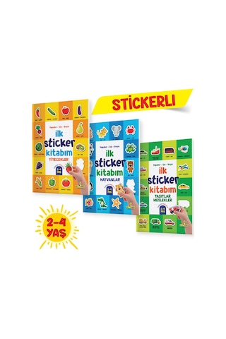 Yükselen Zeka Yapıştır-Çiz-Boya İlk Sticker Kitabım (2-4 Yaş)