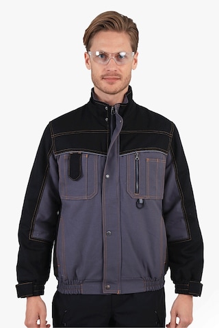 Çift Renkli Panama Mont Gri - Siyah