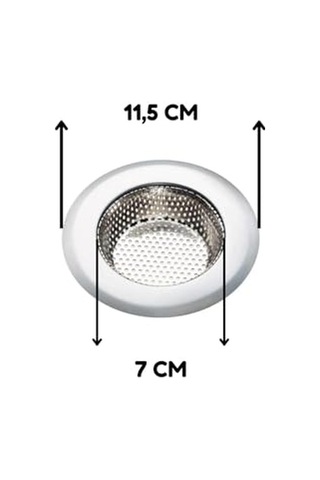 Paslanmaz Çelik Lavabo Süzgeci, 11,5 Cm, 2 Adet Genel