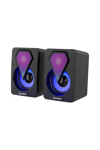 Torima D-04 Işıklı 1+1 Ses Sistemi Bilgisayar Hoparlörü