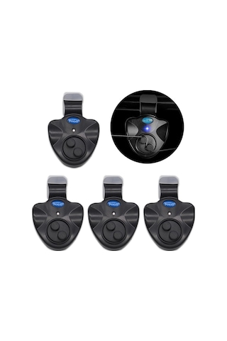 Joyjadehub 4 Adet Elektronik Balık Isırığı Alarmı Sesli Led Işık