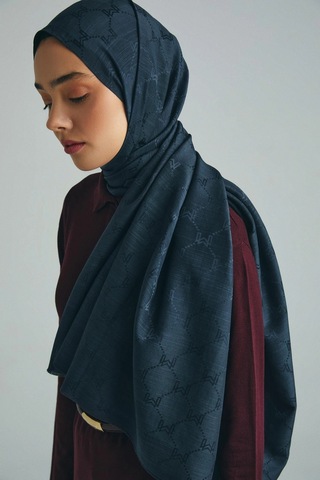 Maisa Neda Pamuk İpek Şal 70 190 Cm - Antrasit 4415