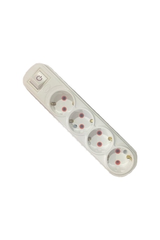 Asr 340376 Ars 4 Lü Anahtarlı Klemensli Topraklı Grup Priz 0 M