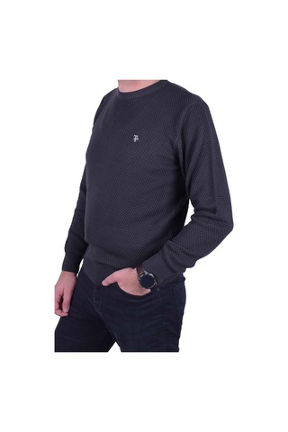 Erkek Füme Bisiklet Yaka Kazak, Ot-Kzk-20012 Füme