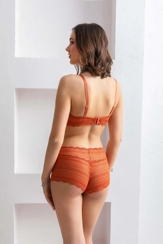 Kocabey Bralet Sütyen Ve Boxer Takım Kiremit