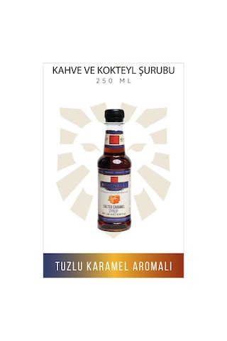 Şurup Seti 3x250 Ml Kahve Ve Kokteyl Şurubu-tuzlu Karamel, Hindistancevizi,italyan Karamel Diğer