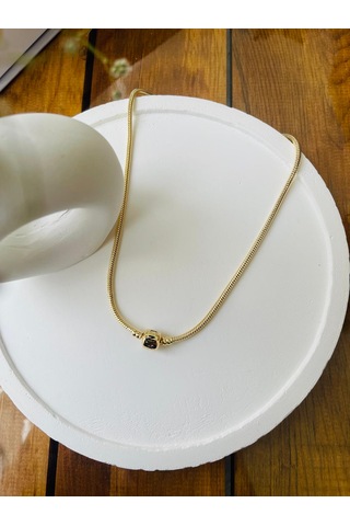 Mor Takı Çelik Kolye 182956421