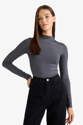 Defacto Yarım Balıkçı Yaka Uzun Kollu Çıtçıtlı Body F9242ax25auar58 Antrasit