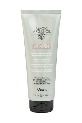 Nook Magic Arganoil Extra Volume İnce Telli Saçlar İçin Pirinç Protein Dolgunlaştırıcı Hacimlendirici Saç Kremi 250 ML