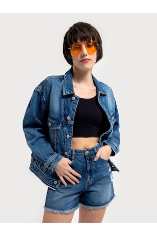 LOFT Regular Fit Kadın Ceket Lf2036245 Q1.v1 Denim