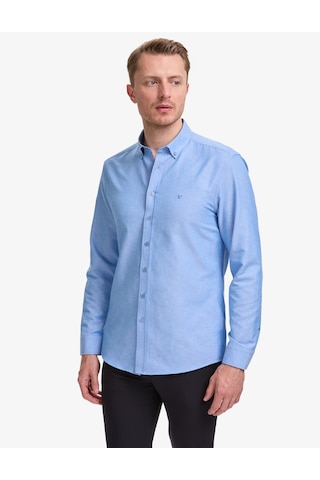 Pierre Cardin Erkek Mavi Gömlek Desenli 50325365-vr036