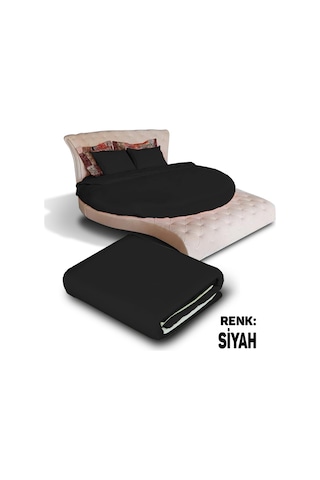 Sofaroom Yuvarlak Nevresim Takımı Siyah