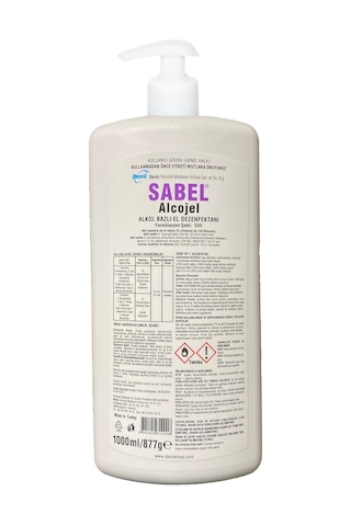 Sabel Alcojel Alkol Bazlı El Dezenfektanı 1 L