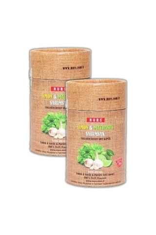 2 Adet Limon Maydanoz Sarımsak 60'lı Soft Kapsül 60x2 120 Adet