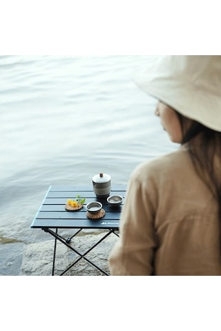 Bloomnest Yarısı Siyah, Renkli Katlanır Masa - Jq Çok Renkli, Alüminyum Açık Çok Renkli