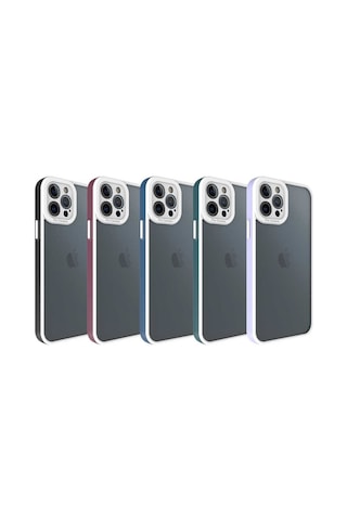 Apple iPhone 12 Pro Max Uyumlu Mima Kılıf-lacivert Lacivert Lacivert