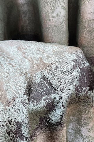 Ebruli Fon Perde Yeşil Kahverengi Renk Yeşil