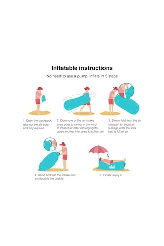 Prestigegoods 200x70cm Kırmızı Gül Kırmızı Açık Hava Yatağı, Taşınabilir Su Şişme Kanepe Kırmızı