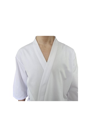 Formteks Sushi Şef Kimono Ceketi Beyaz Kırmızı