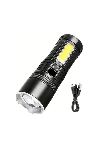 Xuweiwei 1 Bilgisayar Yeni 2025 Modeli 5200mah Bataryalı Cob Yan Işık Dahili Yüksek Parlaklık Uzun Süreli Çalışma Wl-25 Uzun Menzilli Lamba Altın