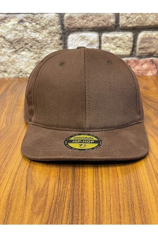 Hamze Hiphop Snapback Rapper Baseball Drip Unisex Şapka Cap Kahverengi