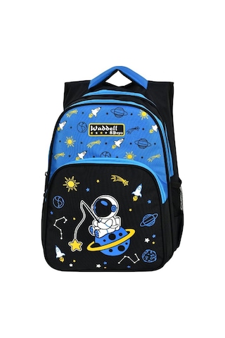 Waddell Çanta Sİyah Mavi Astronot İlkokul Çantası - Waddell Bag E