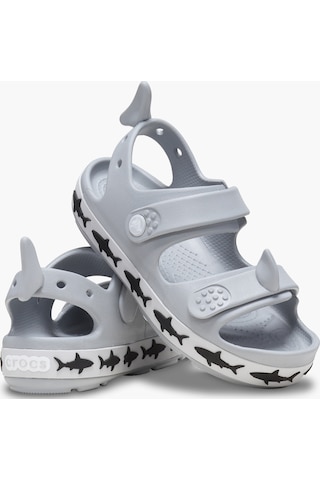 Crocs Crocband Cruıser Shark Erkek Çocuk Sandalet 210031-007 Gri