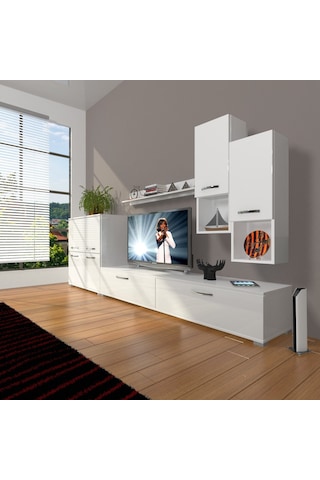 Decoraktiv Eko 6da Mdf Std Tv Ünitesi Tv Sehpası Beyaz