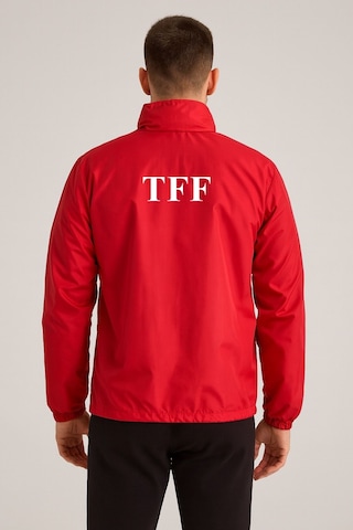 Kırmızı Astarlı Yağmurluk, Tff Armalı Ve Tff Yazılı K0170