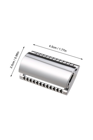 Maiyame Zink Alaşımlı Çift Kenarli Güvenli Tıraş Bıçağı Ucu - Eski Tip Tıraş Makinesi Değiştirme Ucu, Çoğu Uzun Saplı Tıraşa Uygun