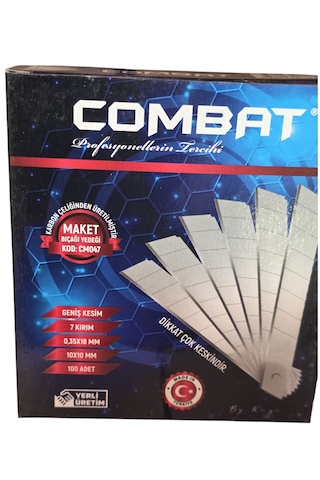 Combat 18 Mm Geniş Maket Bıçağı Yedeği 4.000 Adet