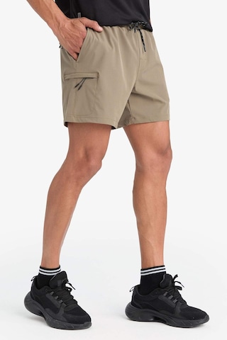 DeFactoFit Baskılı Esnek Dokulu Kısa Boy Sporcu Deniz Şortu C5138AX25HSKH474 Haki