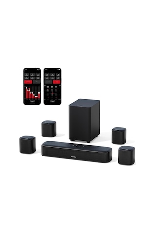Aura A40 7.1 Kanal Soundbar4 Subwoofer Uygulama Kontrollü Sinema Ses Sistem Hoparlör U2601-133521