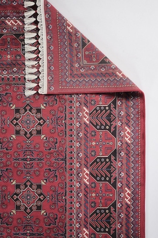 Apex Halı Bruj Bambu Viscon Halı 8731bu Bordo Renkli