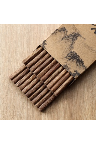 Youmex Aile İçin Doğal Ahşap Çubuklar - 10 Adet, Sıcak Dayanıklı, Boyasız Ve Müslüksüz, Sağlıklı Yemek Uygunluğu Diğer