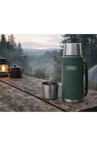 Thermos Icon Is210 1,2l Bottle Termos Alpıne Green Klasik Termos Is210-023056 Yeşil Yeşil