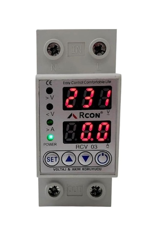 Rcon Rcv03 Akım Ve Voltaj Korumalı Monofaze 63a Sigorta