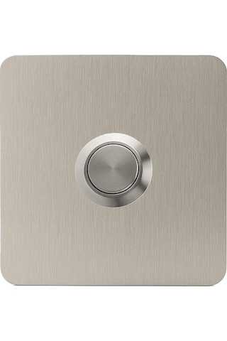 Lockway Paslanmaz 304 Kare Zil Butonu 70x70mm