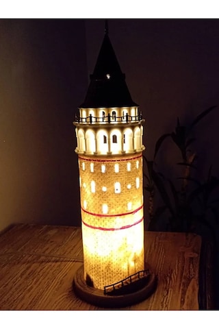 Galata Kulesi Biblo Işıklı Gece Lambası 42 X 13 X 13