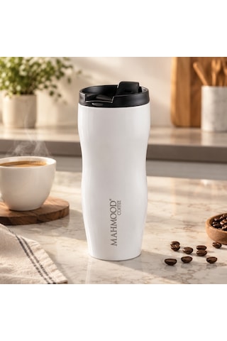 Mahmood Coffee Beyaz Termos 400 Ml