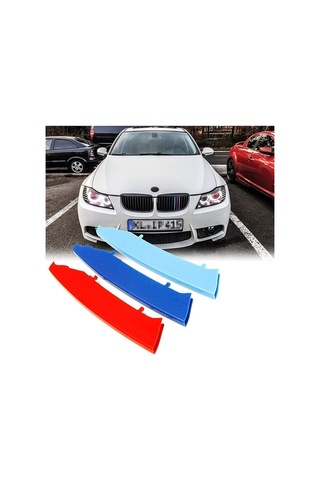 Bmw E90 M Stil Panjur Şeridi 2003 - 2008 Uyumlu Böbrek Klipsi  Panjura Uyar  -