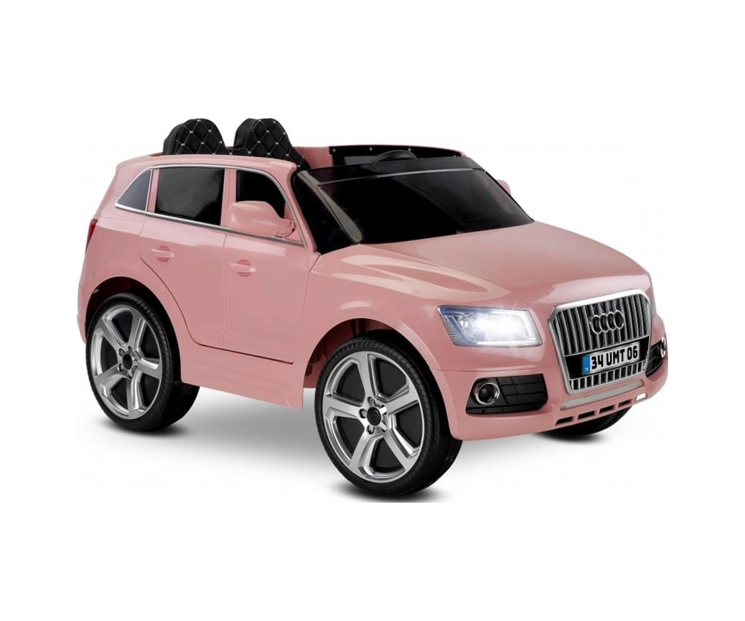 Babyhope 437 Q-suv Akülü Jeep 12v Uzaktan Kumandalı Akülü Araba Audio Q Suv Pembe