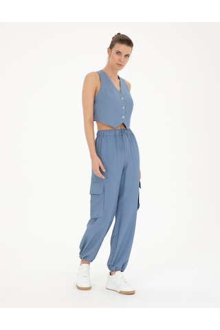 Pierre Cardin Kadın İndigo Pantolon Kanvas-chino 50284519-vr028 Indigo