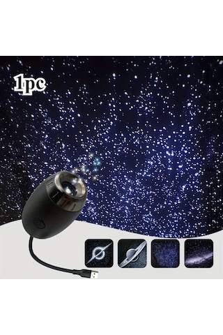 Willowhaven Jupiter 1 Adet Yeni Geliştirilmiş Araba Projektör Lamba Usb Güçlü 360 Derece Dönebilir Yıldız Işığı
