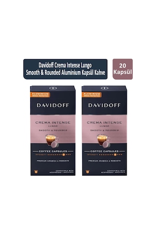 Davidoff Crema Intense Lungo Smooth & Rounded Kapsül Kahve 2 x 10'lu