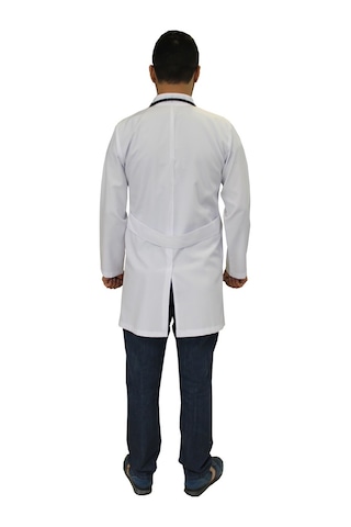 Gömlek Yaka Erkek Orta Boy Uzun Kol Doktor Önlüğü Öğretmen Önlük