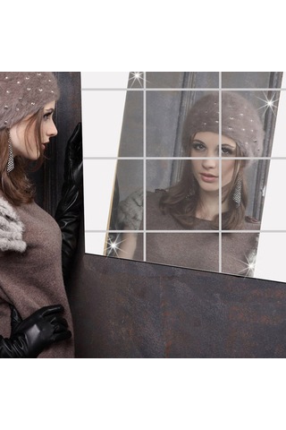 Qingmipy Kendinden Yapışkanlı Esnek Pet Ayna Çıkartmaları - Ev Dekorasyonu İçin Pratik Ve Şık Çözümler Diğer